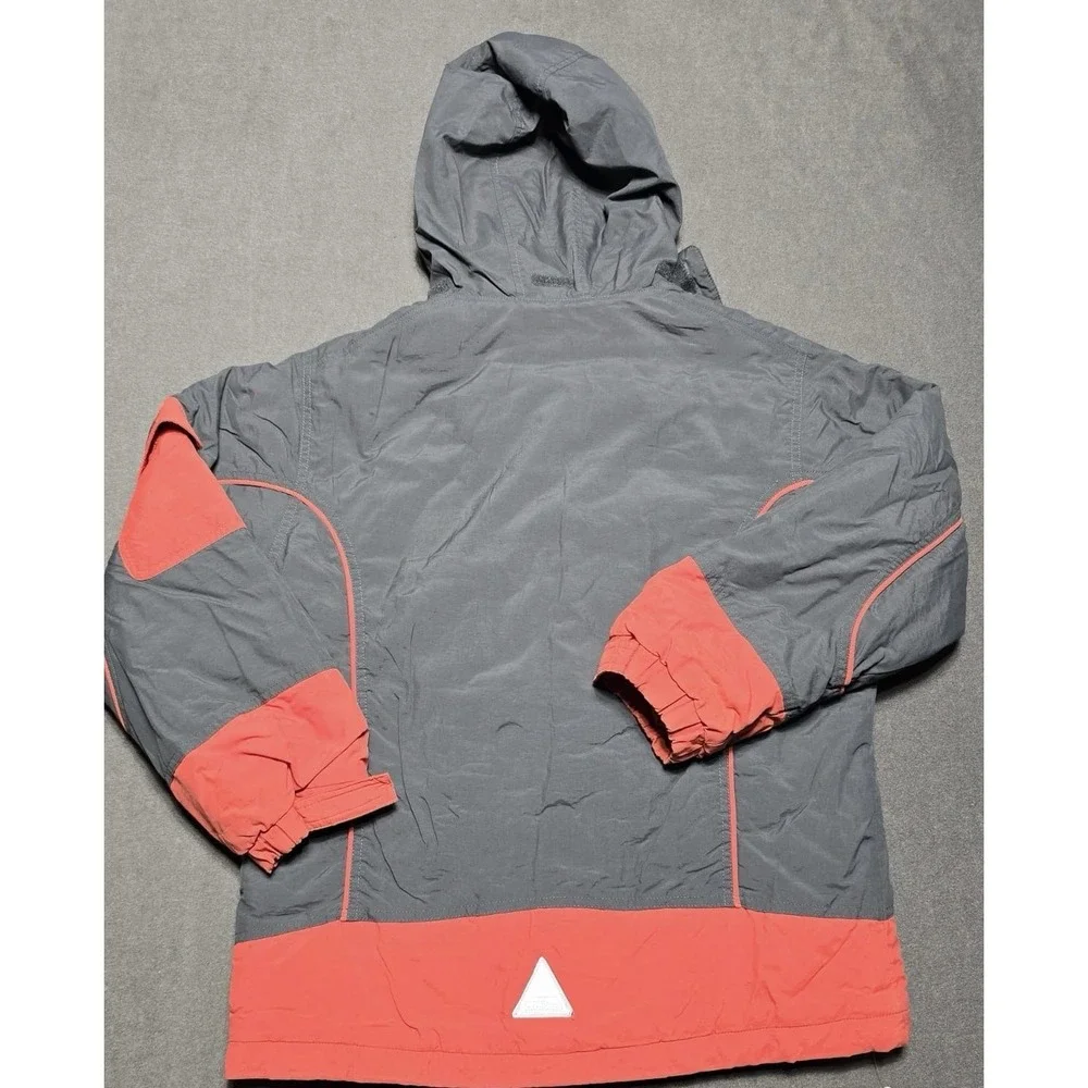 LL Bean Youth Ski Coat Jacket Thinsulate‎ Hooded Large 14/16 Red Gray